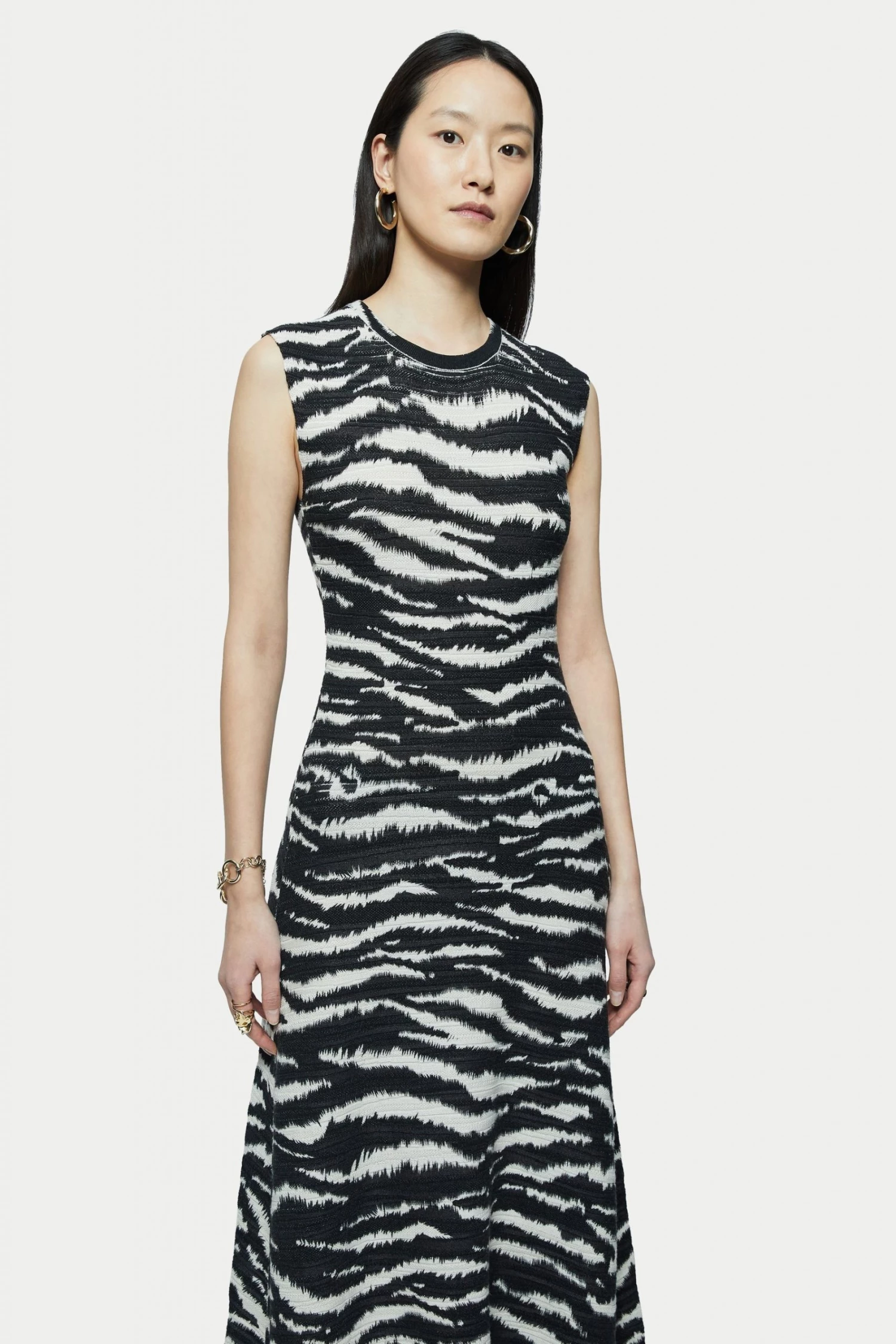 Jigsaw Zebra Print Knitted Dress 3 Jigsaw Zebra Print Knitted Dress - Image 3