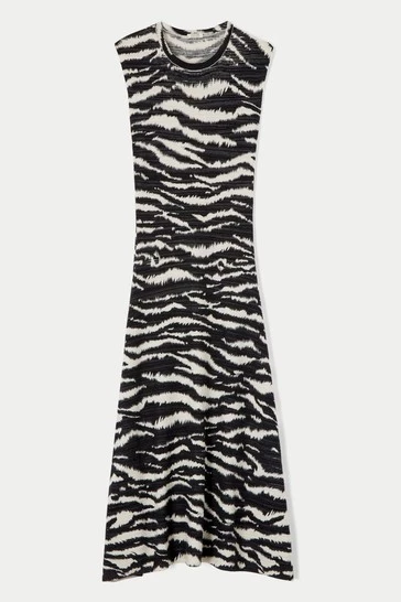 Jigsaw Zebra Print Knitted Dress 7 Jigsaw Zebra Print Knitted Dress - Image 7