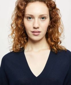 Jigsaw Blue Merino V-Neck Slouchy Jumper -Jigsaw Sales Shop unnamed file 277 scaled