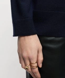 Jigsaw Blue Merino V-Neck Slouchy Jumper -Jigsaw Sales Shop unnamed file 279 scaled