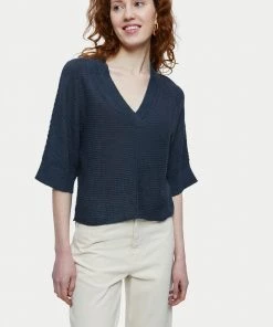 Jigsaw Grey Linen Cotton Slouchy Jumper