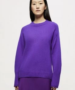 Jigsaw Sales Shop 21 Jigsaw Purple Cashmere Boyfriend Jumper