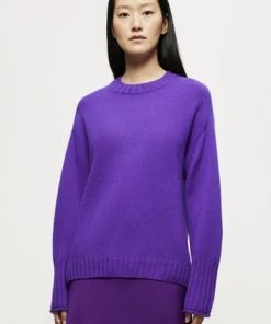 Jigsaw Purple Cashmere Boyfriend Jumper -Jigsaw Sales Shop unnamed file 298
