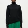 Jigsaw Black Cashmere Forever Polo Jumper