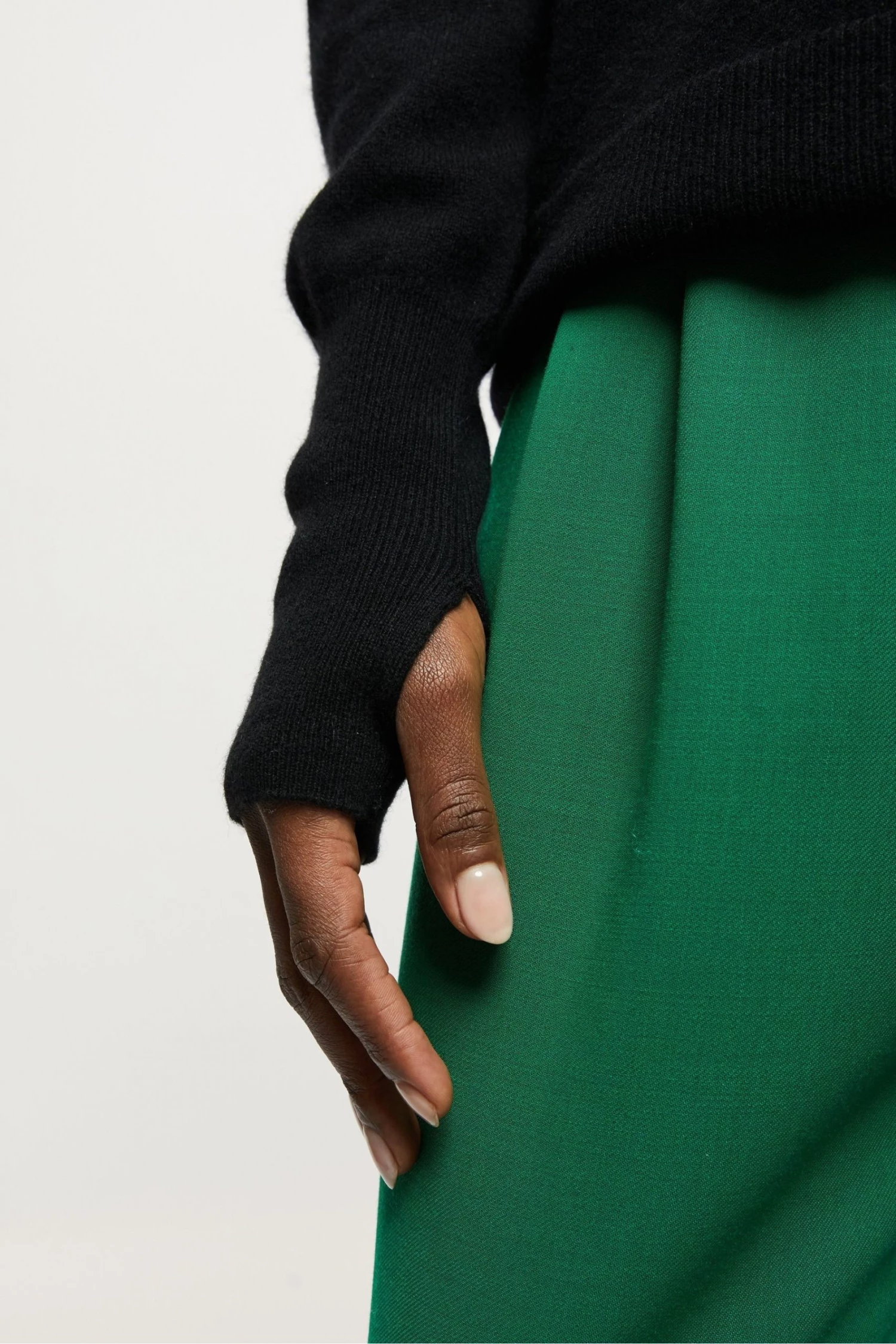 Jigsaw Black Cashmere Forever Polo Jumper 6 Jigsaw Black Cashmere Forever Polo Jumper - Image 6