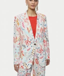 Jigsaw Pink Sunkissed Floral Blazer