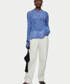 Jigsaw Blue Abstract Floral Crinkled Top 9 Jigsaw Blue Abstract Floral Crinkled Top -Jigsaw Sales Shop unnamed file 380 scaled