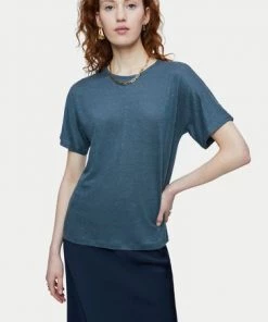 Jigsaw Grey Linen Kimono Sleeve T-Shirt -Jigsaw Sales Shop unnamed file 4