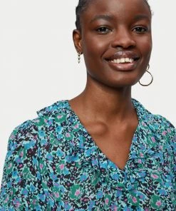 Jigsaw Blue Vintage Poppy Crinkle Top -Jigsaw Sales Shop unnamed file 402 scaled