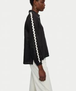Jigsaw Black Linen Ric Rac Top -Jigsaw Sales Shop unnamed file 408 scaled