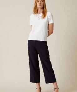 Jigsaw Blue Modern Crepe Crop Straight Trousers -Jigsaw Sales Shop unnamed file 425 scaled