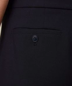 Jigsaw Blue Modern Crepe Crop Straight Trousers -Jigsaw Sales Shop unnamed file 426 scaled