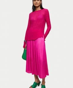 Jigsaw Pink Viscose Crinkled Top -Jigsaw Sales Shop unnamed file 43 scaled