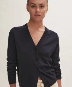 Jigsaw Blue Merino V-Neck Cardigan -Jigsaw Sales Shop unnamed file 432 scaled