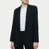 Jigsaw Black Fluid Twill Knox Blazer