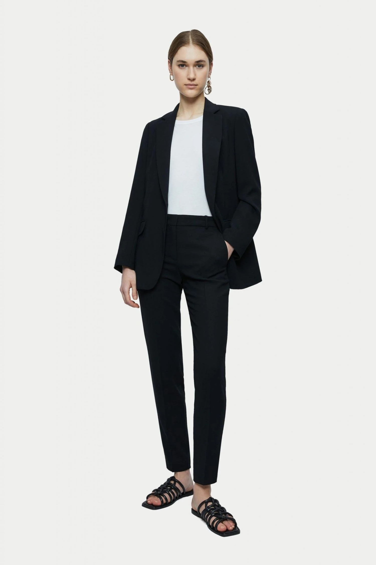 Jigsaw Black Fluid Twill Knox Blazer 3 Jigsaw Black Fluid Twill Knox Blazer - Image 3