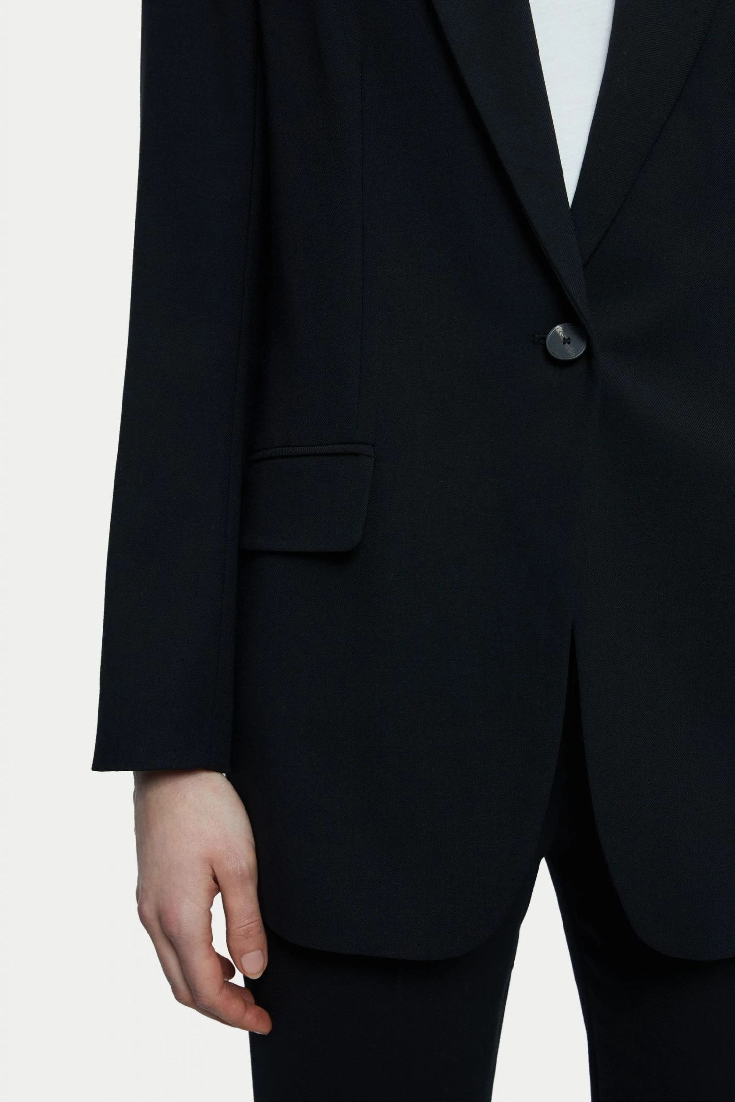 Jigsaw Black Fluid Twill Knox Blazer 5 Jigsaw Black Fluid Twill Knox Blazer - Image 5