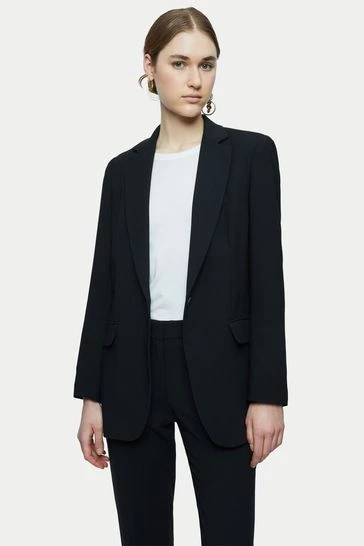 Jigsaw Black Fluid Twill Knox Blazer 6 Jigsaw Black Fluid Twill Knox Blazer - Image 6