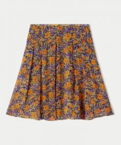 Jigsaw Orange Vintage Poppy Mini Skirt -Jigsaw Sales Shop unnamed file 468