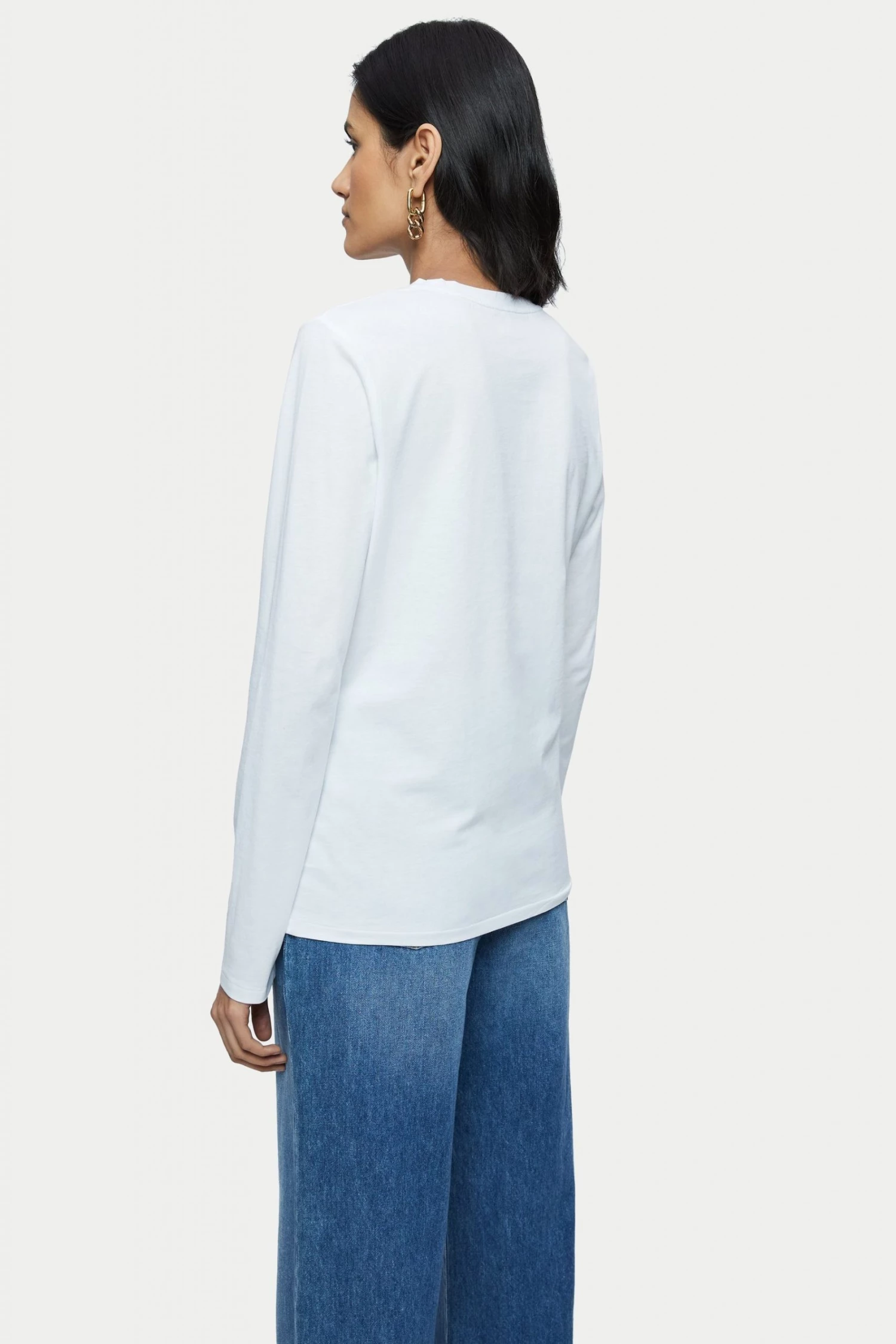 Jigsaw Supima Cotton Long Sleeve T-Shirt 2 Jigsaw Supima Cotton Long Sleeve T-Shirt - Image 2