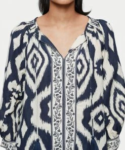 Jigsaw Blue Linen Blend Ikat Top -Jigsaw Sales Shop unnamed file 489 scaled