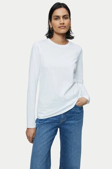 Jigsaw Supima Cotton Long Sleeve T-Shirt 6 Jigsaw Supima Cotton Long Sleeve T-Shirt - Image 6