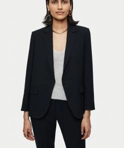 Jigsaw Black Fluid Twill Brook Blazer