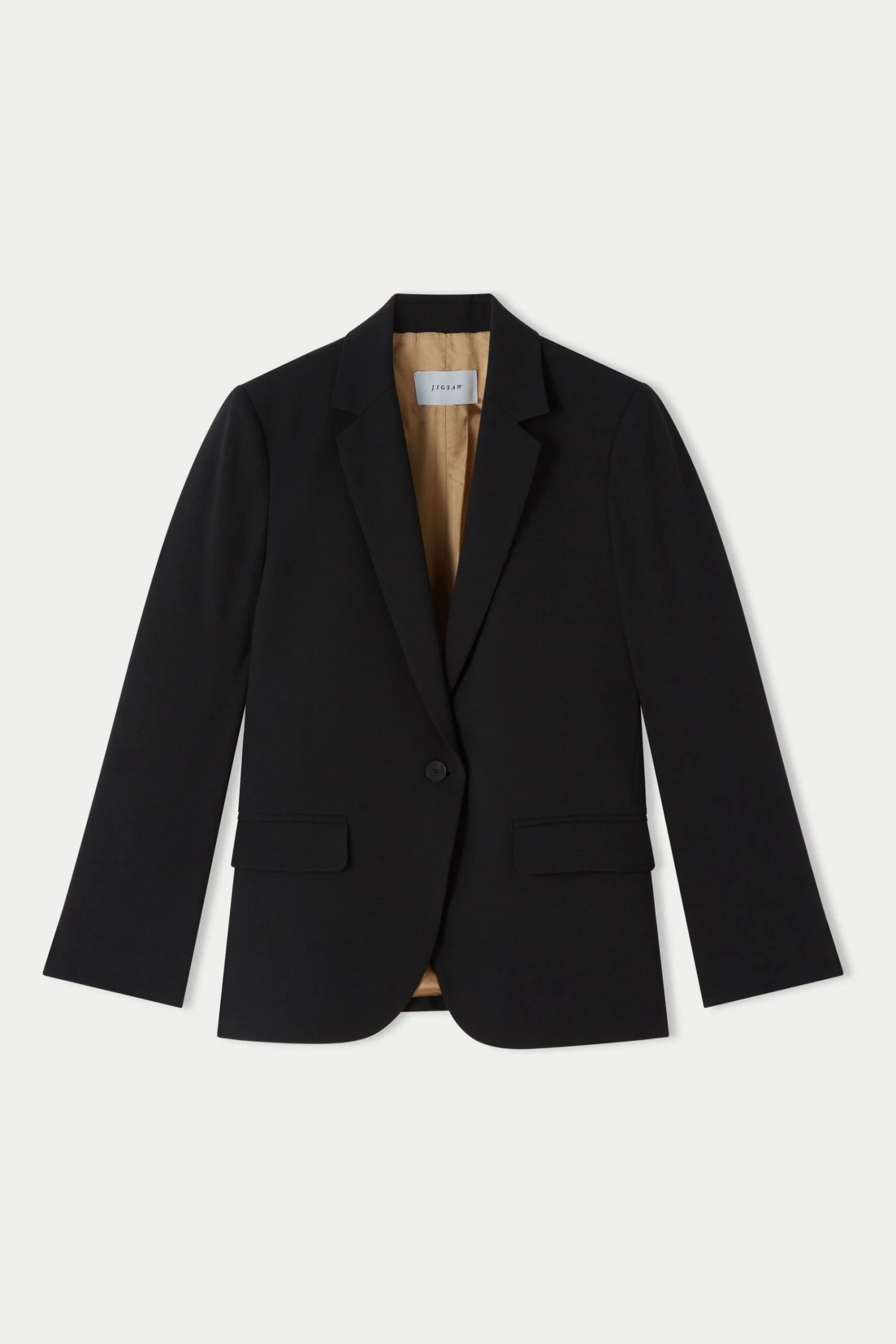 Jigsaw Black Fluid Twill Brook Blazer 3 Jigsaw Black Fluid Twill Brook Blazer - Image 3