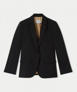 Jigsaw Black Fluid Twill Brook Blazer 7 Jigsaw Black Fluid Twill Brook Blazer -Jigsaw Sales Shop unnamed file 515