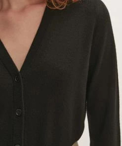 Jigsaw Black Merino V-Neck Cardigan -Jigsaw Sales Shop unnamed file 526 scaled