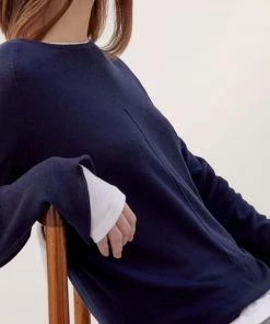 Jigsaw Blue Merino Crew Neck Jumper -Jigsaw Sales Shop unnamed file 537 scaled