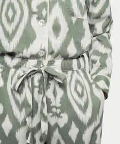 Jigsaw Green Ikat Cotton Modal Pyjamas -Jigsaw Sales Shop unnamed file 546 scaled