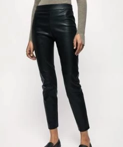Jigsaw Black Stretch Leather Leggings -Jigsaw Sales Shop unnamed file 554