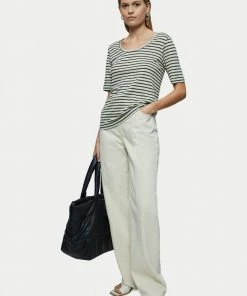 Jigsaw Black Linen Fine Stripe Short Sleeve T-Shirt -Jigsaw Sales Shop unnamed file 563 scaled