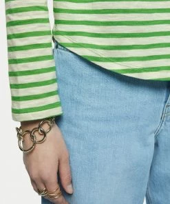 Jigsaw Green Cotton Slub Stripe Long Sleeve Boyfriend T-Shirt -Jigsaw Sales Shop unnamed file 568 scaled