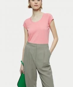 Jigsaw Pink Supima Short Sleeve T-Shirt -Jigsaw Sales Shop unnamed file 57