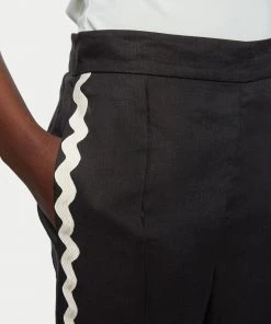 Jigsaw Black Linen Contrast Ric-Rac Trousers -Jigsaw Sales Shop unnamed file 575 scaled