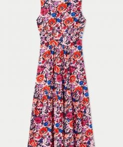 Jigsaw Pink Wild Bouquet Sleeveless Jersey Dress -Jigsaw Sales Shop unnamed file 594