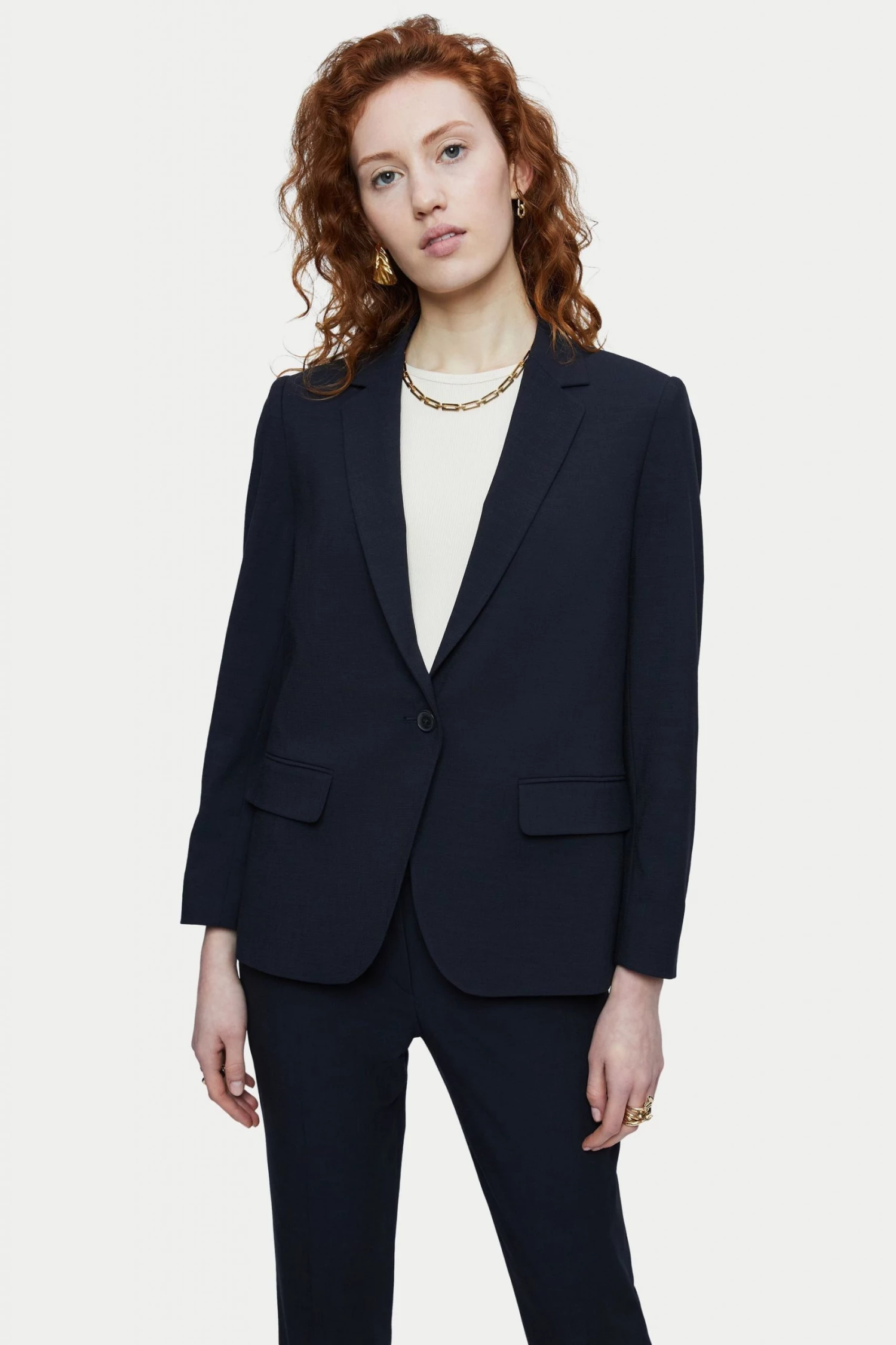 Jigsaw Blue Crosshatch Brook Blazer 1 Jigsaw Blue Crosshatch Brook Blazer