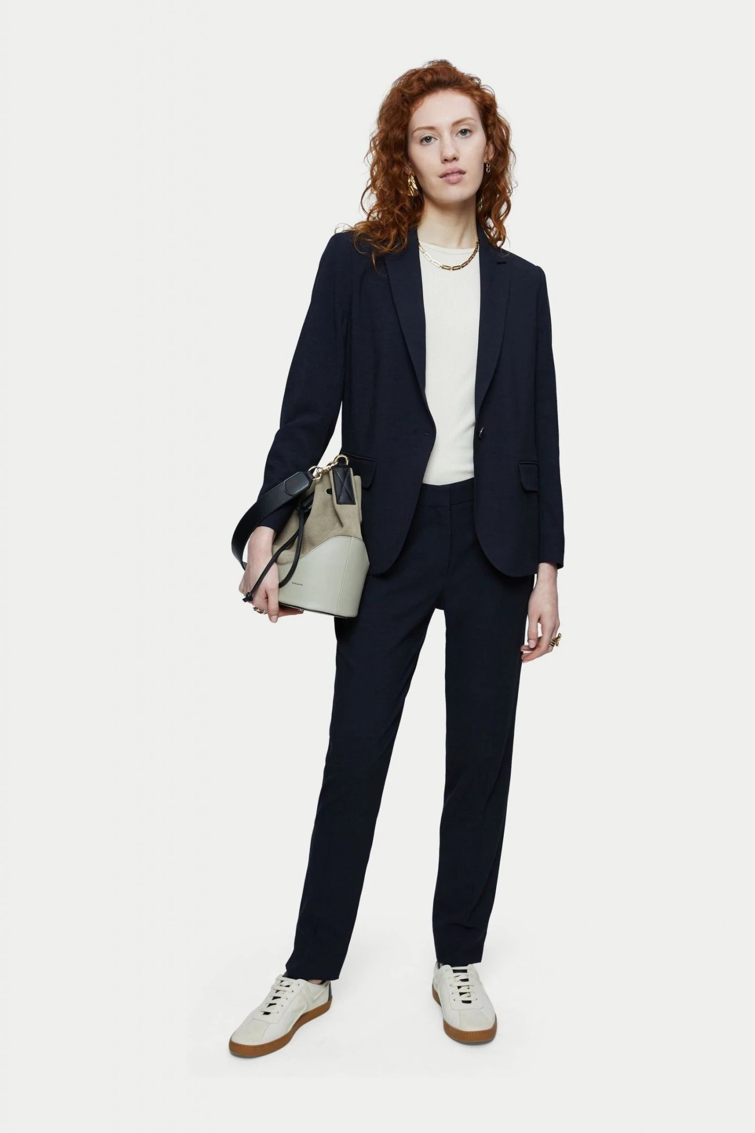 Jigsaw Blue Crosshatch Brook Blazer 4 Jigsaw Blue Crosshatch Brook Blazer - Image 4