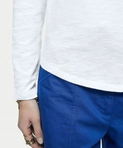 Jigsaw White Cotton Slub Long Sleeve T-Shirt 9 Jigsaw White Cotton Slub Long Sleeve T-Shirt -Jigsaw Sales Shop unnamed file 61 scaled