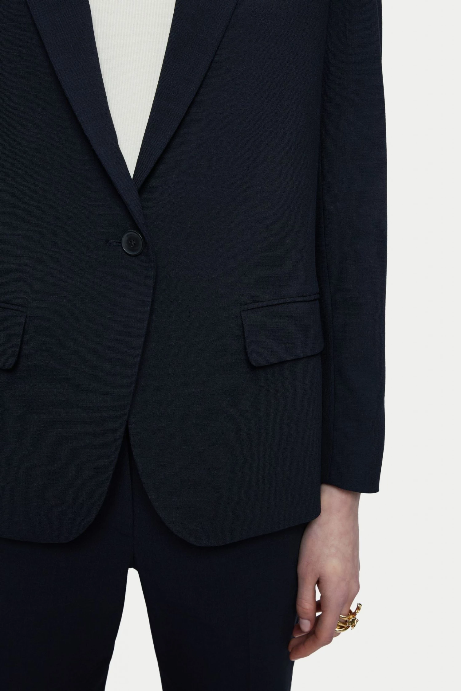 Jigsaw Blue Crosshatch Brook Blazer 5 Jigsaw Blue Crosshatch Brook Blazer - Image 5