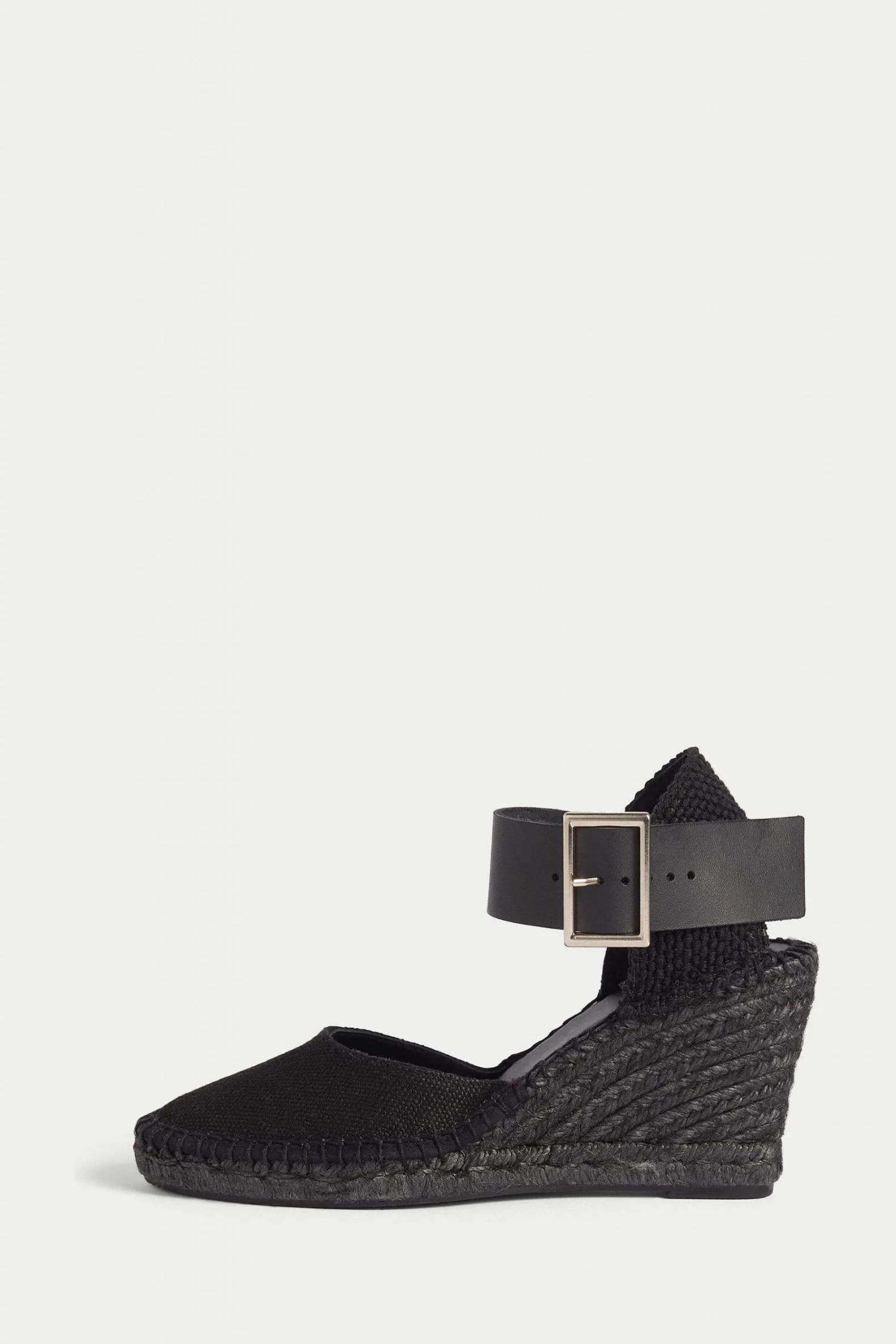 Jigsaw Black Dorset Wedge Espadrille 1 Jigsaw Black Dorset Wedge Espadrille