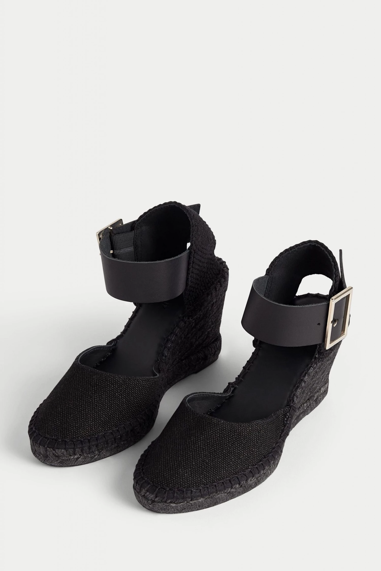 Jigsaw Black Dorset Wedge Espadrille 3 Jigsaw Black Dorset Wedge Espadrille - Image 3