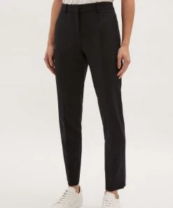 Jigsaw Navy Paris Slim Fit Tapered Trousers