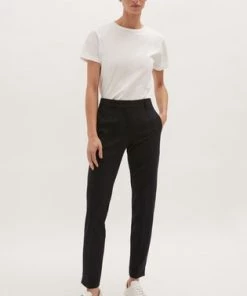 Jigsaw Navy Paris Slim Fit Tapered Trousers -Jigsaw Sales Shop unnamed file 634