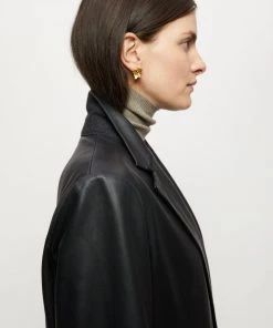 Jigsaw Oversized Black Leather Blazer: Jacket -Jigsaw Sales Shop unnamed file 638 scaled