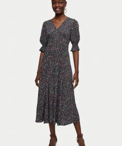 Jigsaw Blue Stem Ditsy Midi Tea Dress