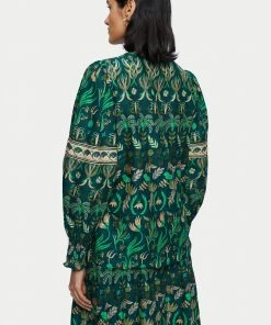 Jigsaw Green Cotton Botanical Floral Top -Jigsaw Sales Shop unnamed file 689 scaled