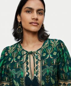 Jigsaw Green Cotton Botanical Floral Top -Jigsaw Sales Shop unnamed file 690 scaled